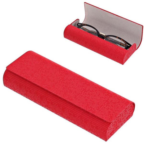Etui okularowe na magnes ET-124A Czerwone mieniące