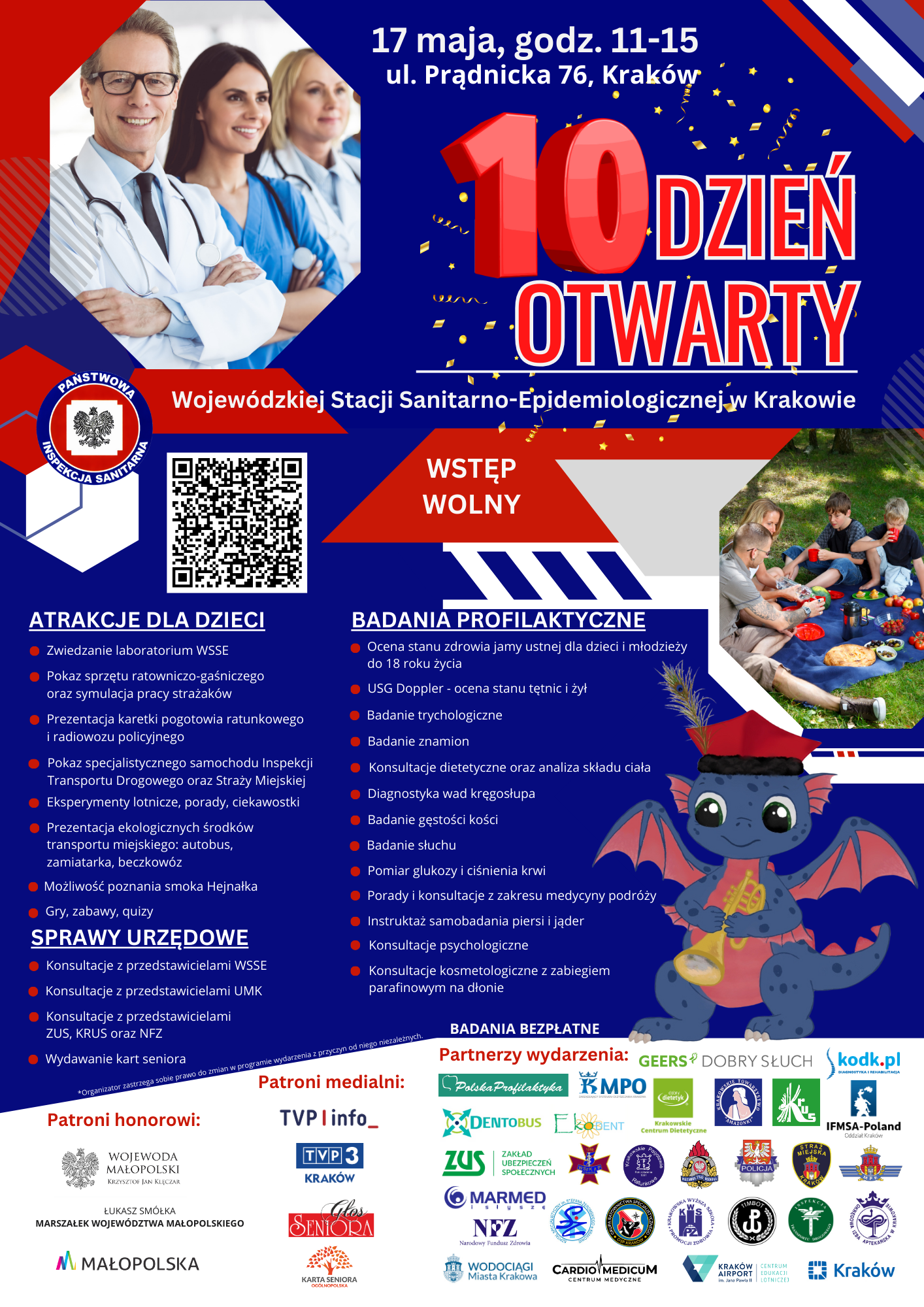 Plakat Dzień otwarty WSSE w Krakowie