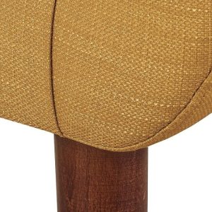 Sofa 2-osobowa tapicerowana żółta Tana