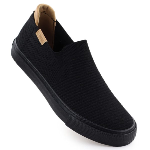 Tenisówki tekstylne slip on czarne Big Star RR274716