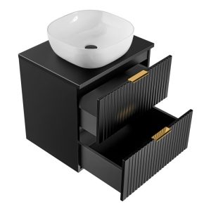 Szafka pod umywalkę Adel Black 60 cm, czarna