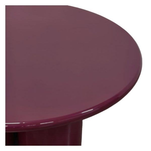 Stolik kawowy Everett 80 cm,  burgund, glossy