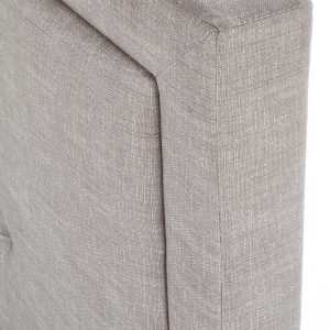 Łóżko tapicerowane z szufladą szare 160x200 cm Evora