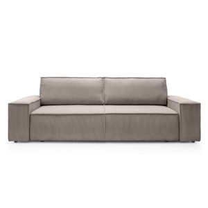 Sofa rozkładana Fiord z pojemnikiem beżowoszara sztruks