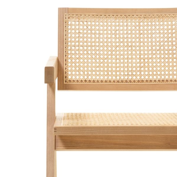 OU-1180 Krzesło drewniane Freja z plecionką wiedeńską, rattan, naturalne