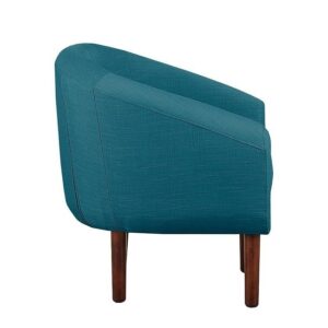 Fotel kubełkowy tapicerowany turkusowy Tana