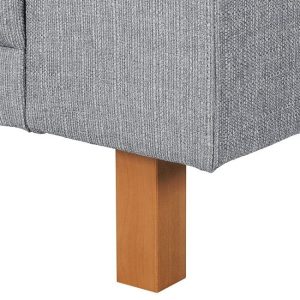 Sofa 2-osobowa tapicerowana szara Sampras