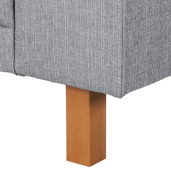Sofa 2-osobowa tapicerowana szara Sampras