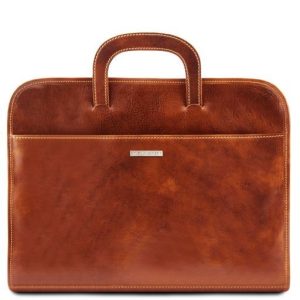 Tuscany Leather Sorrento - skórzana walizka biznesowa na dokumenty , kolor miodowy TL141022