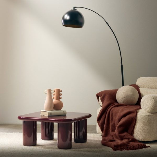 Stolik kawowy Cherry 70 cm,  burgund/wiśnia, glossy