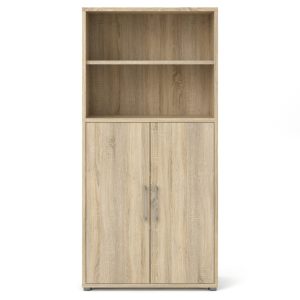 Regał biurowy dąb sonoma mat 89 x 40 x 186 cm Prima