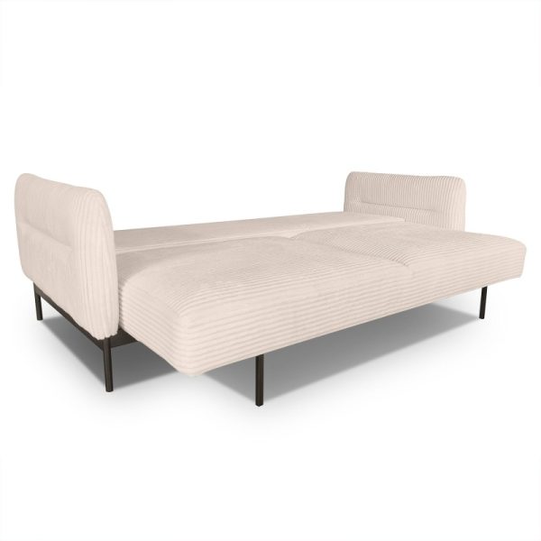 Sofa rozkładana Duero jasnobeżowa, sztruks