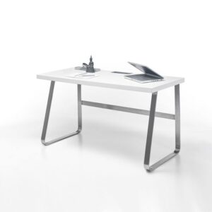 Biurko proste białe mat 140 cm Penno