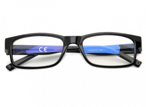 Okulary z filtrem Antyrefleksyjne zerówki Nerdy prostokątne DR-109-C1