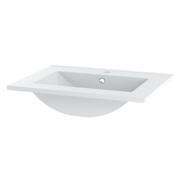 OU-1542 Umywalka ceramiczna, wpuszczana Sona 60 cm, biała