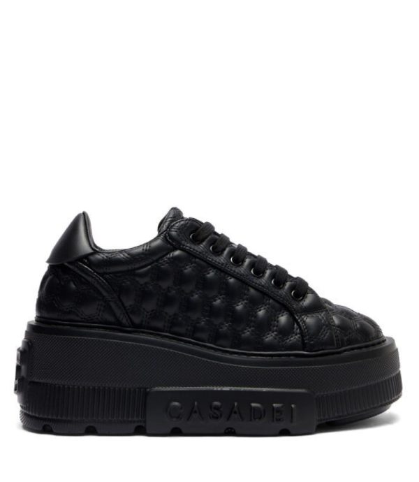 PIKOWANE SNEAKERSY NA PLATFORMIE Z LOGO "NEXUS MAISON LAB"