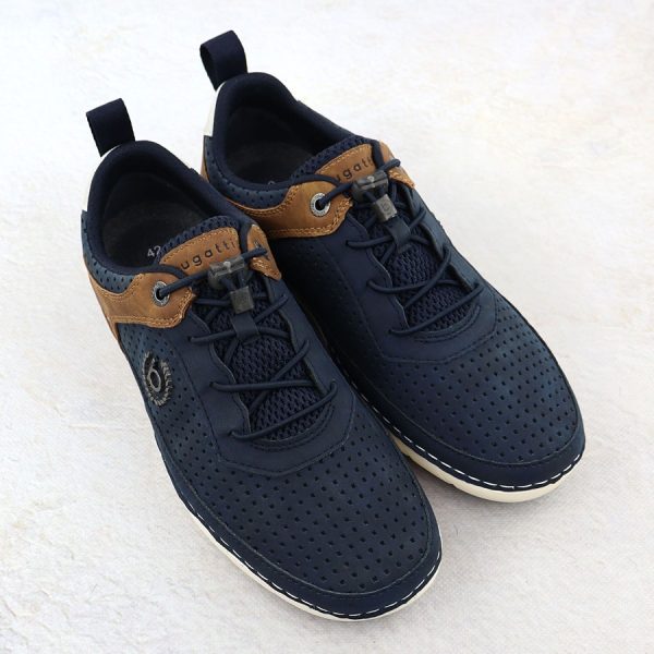Półbuty sportowe męskie casual granatowe Bugatti 21-ASG03-5000