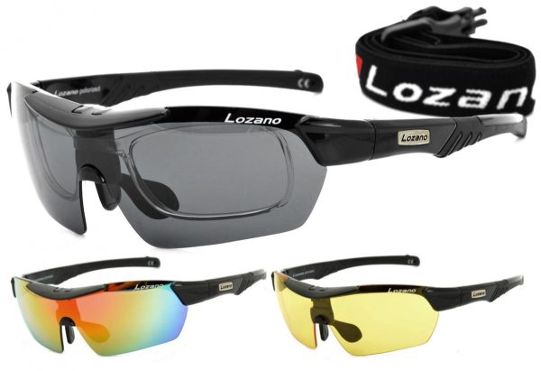 Okulary LOZANO LZ-124 (3 soczewki) Polaryzacja + Korekcja + pasek