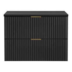 Zestaw Adel szafka pod umywalkę i blat 80 cm, czarny