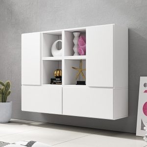 Komoda modułowa wysoka biała mat 150 cm Rock 19