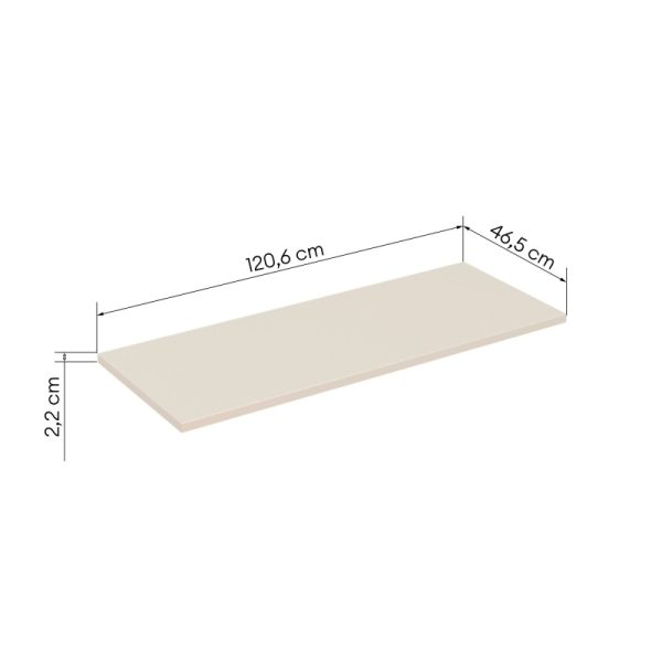 Blat łazienkowy Donna Sand 120 cm, Beż Piaskowy