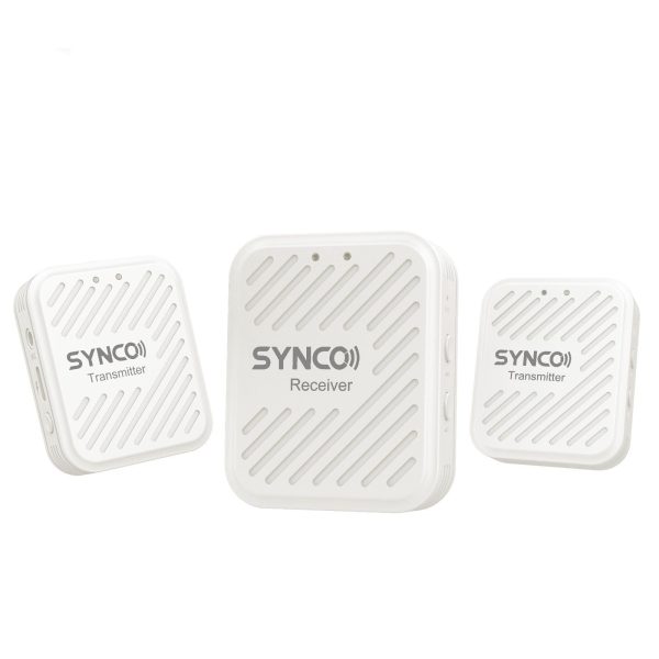 Synco G1 A2 White bezprzewodowy system mikrofonowy 2,4 GHz - 2 odbiorniki