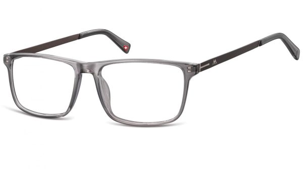Okulary oprawki korekcyjne Nerdy Unisex Montana MA59C szare + grafitowy zausznik