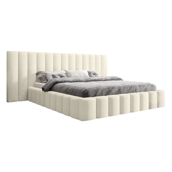 Łóżko tapicerowane Ada Lux 140/160x200 cm ze stelażem i pojemnikiem