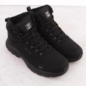 Wodoodporne buty trekkingowe męskie czarne Vanhorn 99302