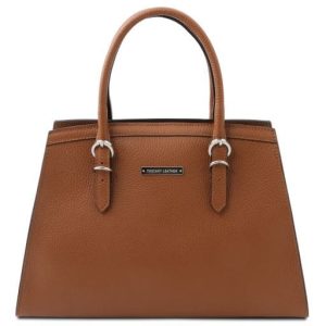 Tuscany Leather bag - skórzan torba damska, kolor cognac TL142147