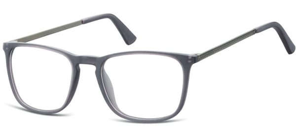 Okulary oprawki zerówki korekcyjne nerdy Unisex Sunoptic AC25F ciemnoszare