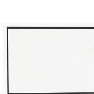 Szafka RTV biała / czarna mat 150 cm Ryan