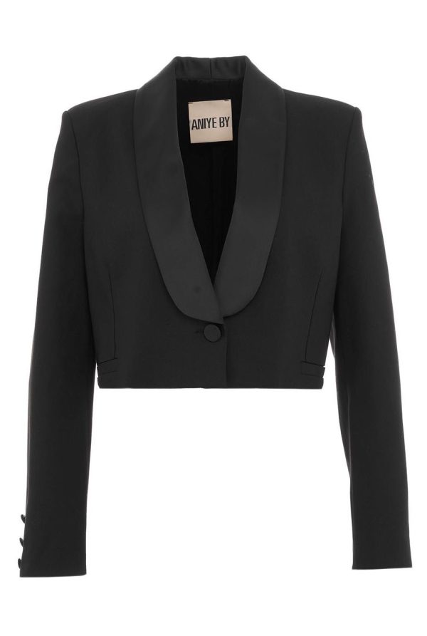 MARYNARKA Z KLAPAMI "CROPPED CLUB"