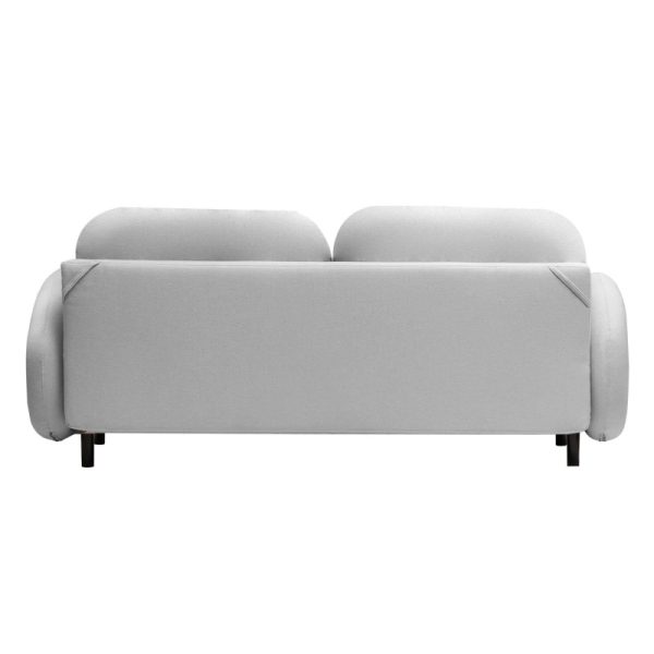 Sofa z funkcją spania i pojemnikiem Coco jasnoszara