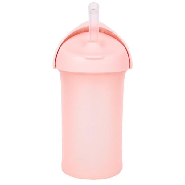 Boon, Bidon ze słomką swig pink 265ml