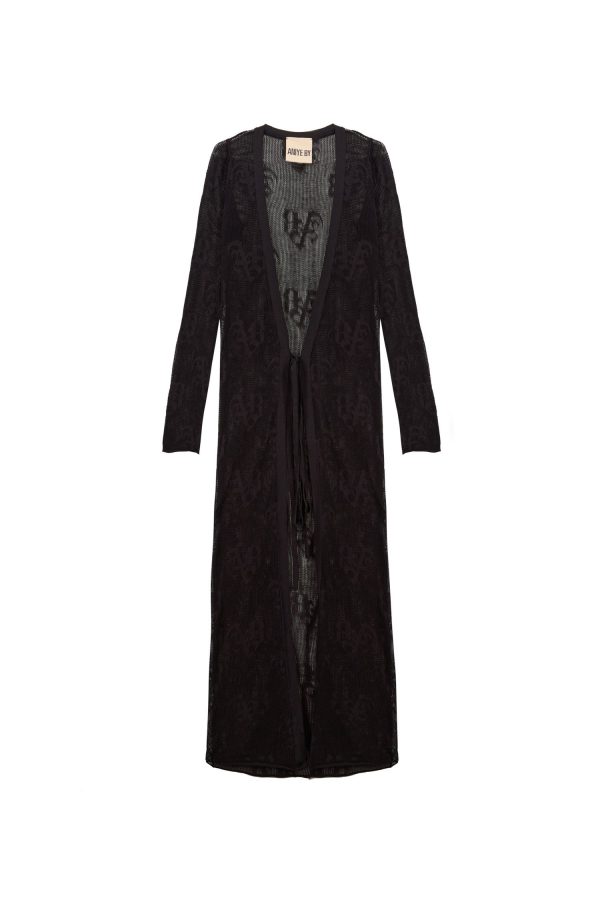 AŻUROWY KARDIGAN Z MONOGRAMEM "GOTIC"