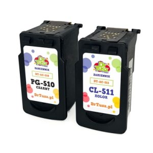 Tusze Zamienniki PG-510 + CL-511 do Canon (2970B010) (komplet) - DARMOWA DOSTAWA w 24h