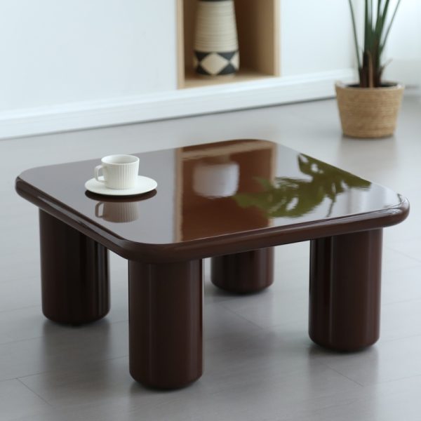 Stolik kawowy Cherry 70 cm,  chocolate, glossy