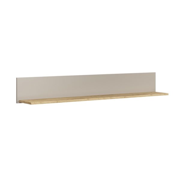 Półka wisząca kaszmir / dąb Evoke mat 140 x 20 cm Avolo