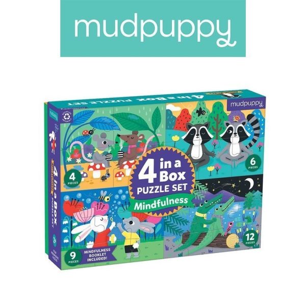 Mudpuppy, Puzzle progresywne uważność 4, 6, 9 i 12 elem.