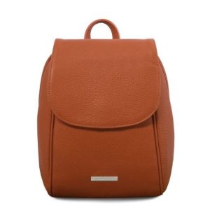 Tuscany Leather TL Bag - plecak z miękkiej skóry, kolor cognac TL141905