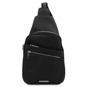 Tuscany Leather Albert - skórzana listonoszka, kolor czarny TL142022