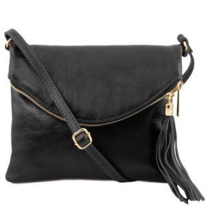 Tuscany Leather TL Young bag - skórzana torba na ramię , kolor czarny TL141153