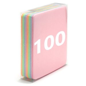 100x Ściereczka do czyszczenia i pielęgnacji okularów z Mikrofibry 17,5 x 14,5