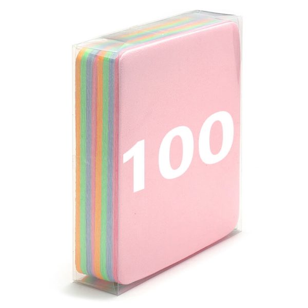 100x Ściereczka do czyszczenia i pielęgnacji okularów z Mikrofibry 17,5 x 14,5