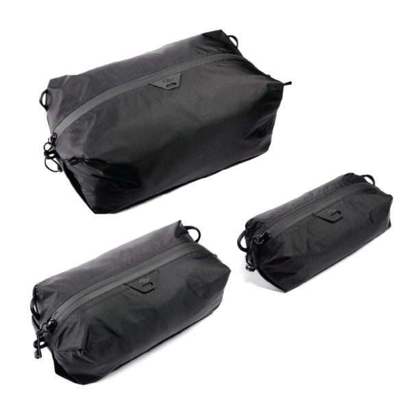 Zestaw Pokrowców Travel Line Peak Design Ultralight Packing Cube Black – S,SX, SXX, czarny