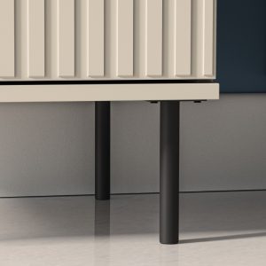 Witryna dwudrzwiowa Sophie 190 cm z oświetleniem, kaszmir, lamele