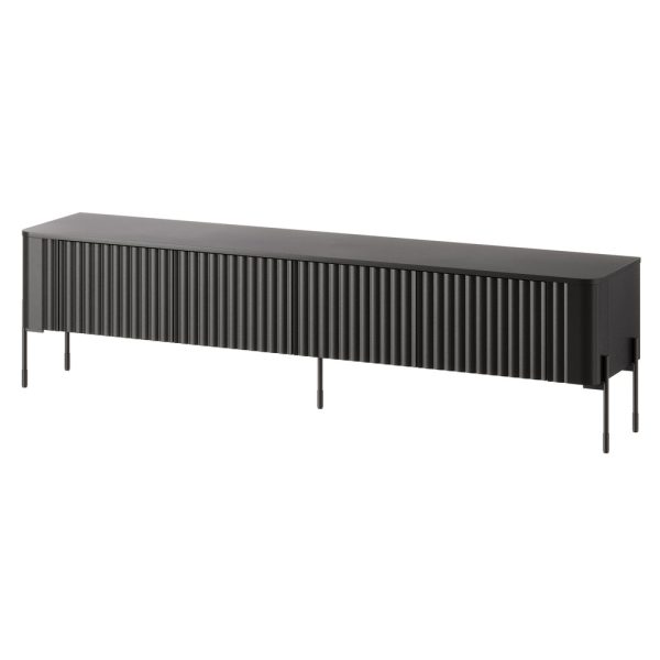 Szafka RTV czarna mat 190 cm Aria