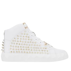 SNEAKERSY ZDOBIONE ĆWIEKAMI "K-DIAMOND HS WHITE GOLD SPIKE"