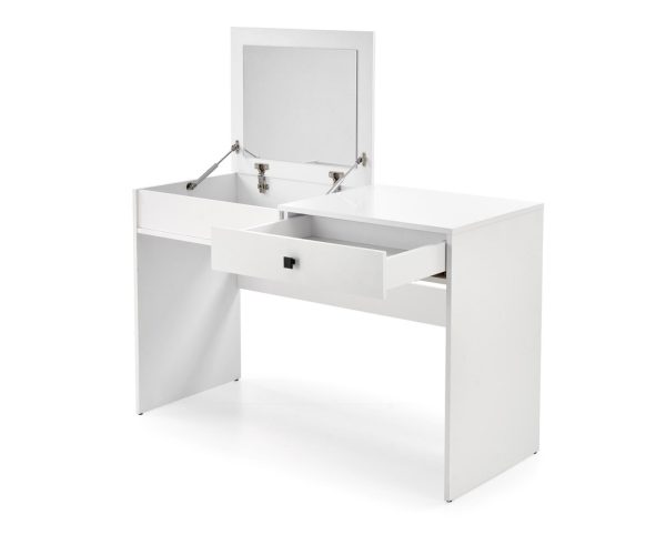 Toaletka z lustrem biała mat 120 cm Megan